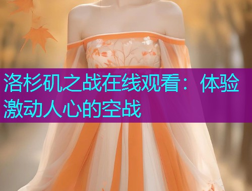 洛杉矶之战在线观看：体验激动人心的空战